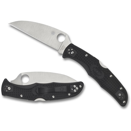 Spyderco 2024 Spyderco Endura 4 Lightweight Black Wharncliffe Plain SPY-C10FPWCBK
